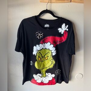 The Grinch Sequin Snowflake Christmas T-Shirt